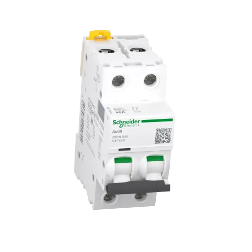 Автоматический выключатель 40А, 2 полюса, кривая B, IC60N Acti9 Schneider Electric A9F78240