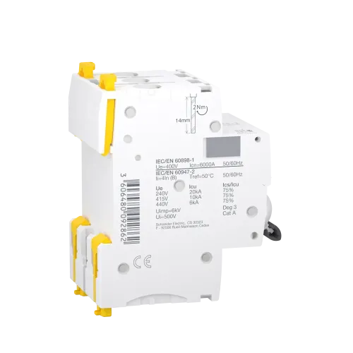 Автоматический выключатель 10А, 3 полюса, кривая B, IC60N Acti9 Schneider Electric A9F78310