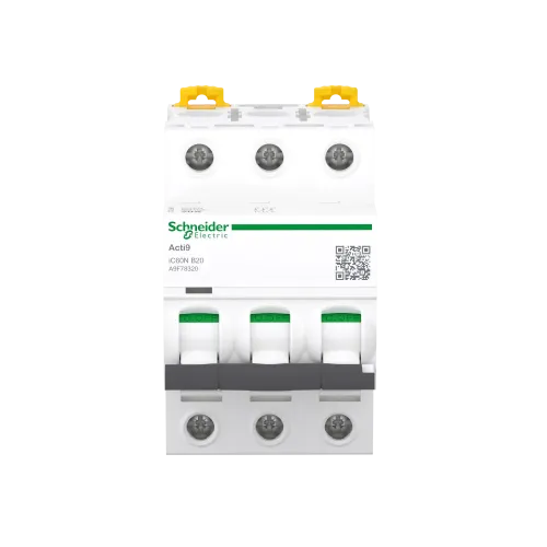 Автоматический выключатель 20А, 3 полюса, кривая B, IC60N Acti9 Schneider Electric A9F78320