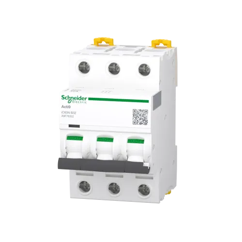 Автоматический выключатель 32А, 3 полюса, кривая B, IC60N Acti9 Schneider Electric A9F78332