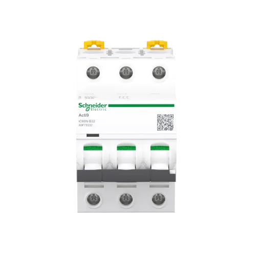 Автоматический выключатель 32А, 3 полюса, кривая B, IC60N Acti9 Schneider Electric A9F78332