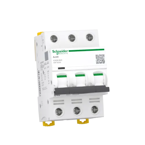 Автоматический выключатель 40А, 3 полюса, кривая B, IC60N Acti9 Schneider Electric A9F78340