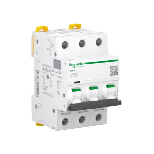 Автоматический выключатель 50А, 3 полюса, кривая B, IC60N Acti9 Schneider Electric A9F78350