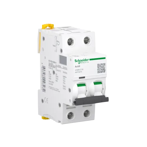 Автоматический выключатель 16А, 2 полюса, кривая C, IC60N Acti9 Schneider Electric A9F79216