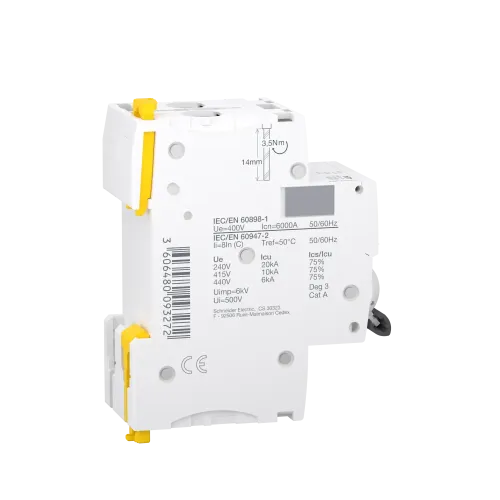 Автоматический выключатель 40А, 2 полюса, кривая C, IC60N Acti9 Schneider Electric A9F79240