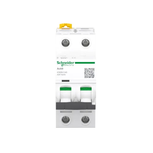 Автоматический выключатель 40А, 2 полюса, кривая C, IC60N Acti9 Schneider Electric A9F79240