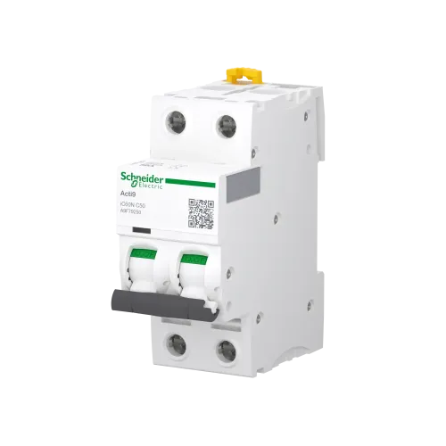 Автоматический выключатель 50А, 2 полюса, кривая C, IC60N Acti9 Schneider Electric A9F79250