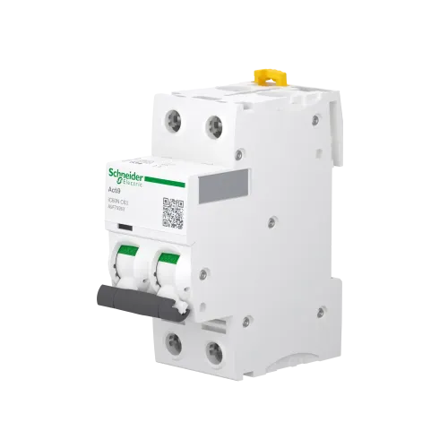 Автоматический выключатель 63А, 2 полюса, кривая C, IC60N Acti9 Schneider Electric A9F79263