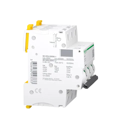 Автоматический выключатель ACTI 9, 20A тип C, трехполюсный, iC60N A9F79320 Schneider