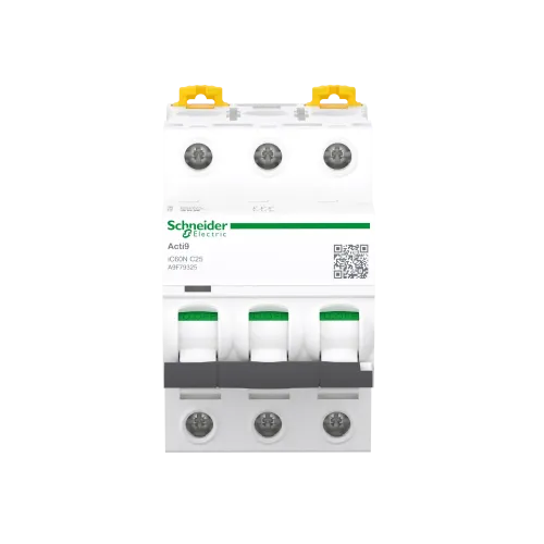 Автоматический выключатель ACTI 9, 25A тип C, трехполюсный, iC60N A9F79325 Schneider