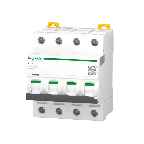 Автоматический выключатель 16А, 4 полюса, кривая C, IC60N Acti9 Schneider Electric A9F79416