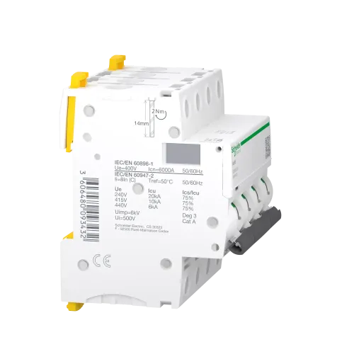Автоматический выключатель 25А, 4 полюса, кривая C, IC60N Acti9 Schneider Electric A9F79425