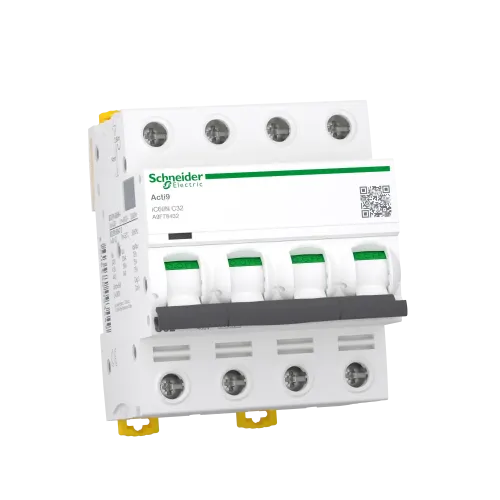Автоматический выключатель 32А, 4 полюса, кривая C, IC60N Acti9 Schneider Electric A9F79432