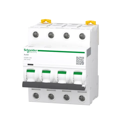 Автоматический выключатель 40А, 4 полюса, кривая C, IC60N Acti9 Schneider Electric A9F79440