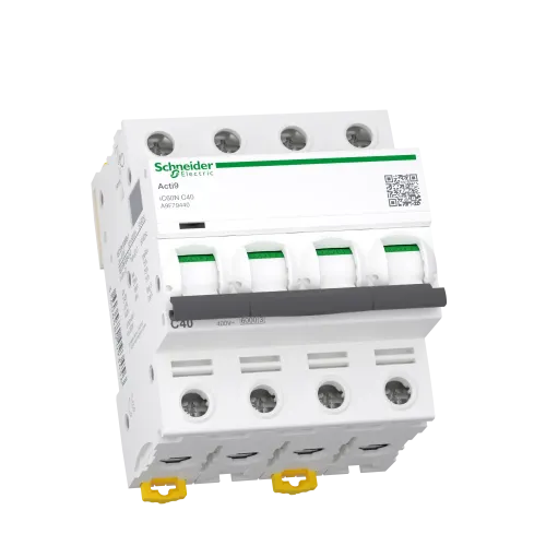 Автоматический выключатель 40А, 4 полюса, кривая C, IC60N Acti9 Schneider Electric A9F79440