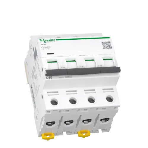 Автоматический выключатель 50А, 4 полюса, кривая C, IC60N Acti9 Schneider Electric A9F79450