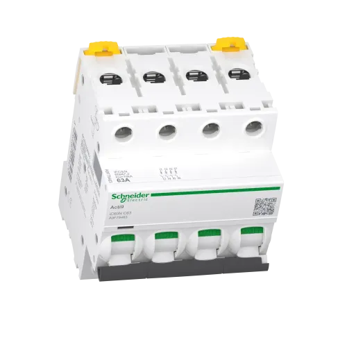 Автоматический выключатель 63А, 4 полюса, кривая C, IC60N Acti9 Schneider Electric A9F79463