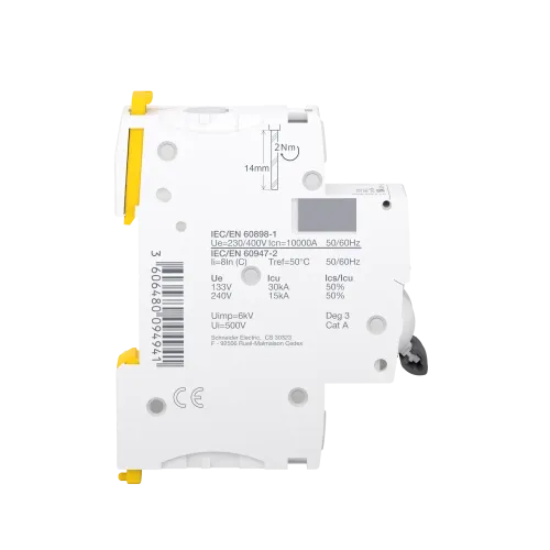 Автоматический выключатель 16А, 1 полюс, кривая C, IC60H Acti9 Schneider Electric A9F89116