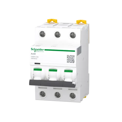 Автоматический выключатель 32А, 3 полюса, кривая C, IC60H Acti9 Schneider Electric A9F89332