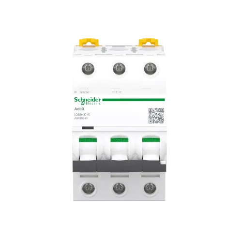 Автоматический выключатель 40А, 3 полюса, кривая C, IC60H Acti9 Schneider Electric A9F89340