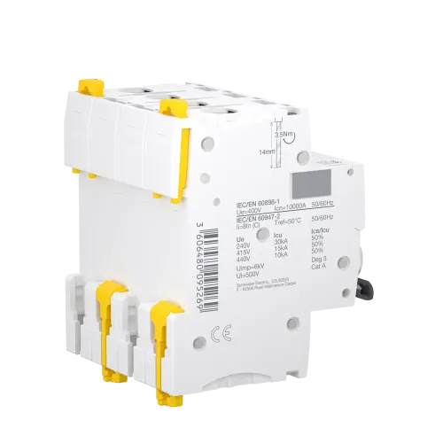 Автоматический выключатель 50А, 4 полюса, кривая C, IC60H Acti9 Schneider Electric A9F89450
