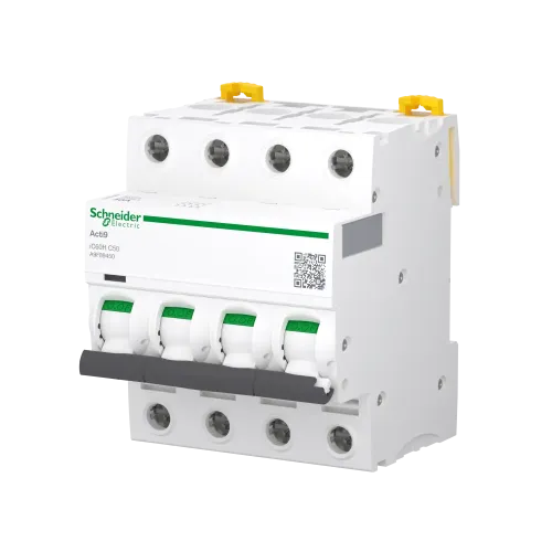 Автоматический выключатель 50А, 4 полюса, кривая C, IC60H Acti9 Schneider Electric A9F89450