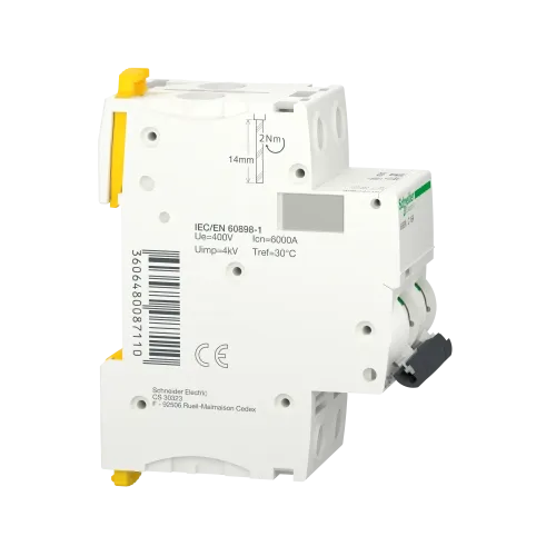 Автоматический выключатель 16А, 2 полюса, кривая C, IK60N Acti9 Schneider Electric A9K24216
