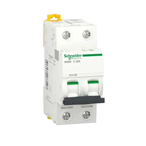 Автоматический выключатель 20А, 2 полюса, кривая C, IK60N Acti9 Schneider Electric A9K24220