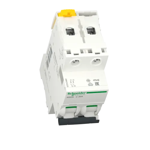 Автоматический выключатель 20А, 2 полюса, кривая C, IK60N Acti9 Schneider Electric A9K24220
