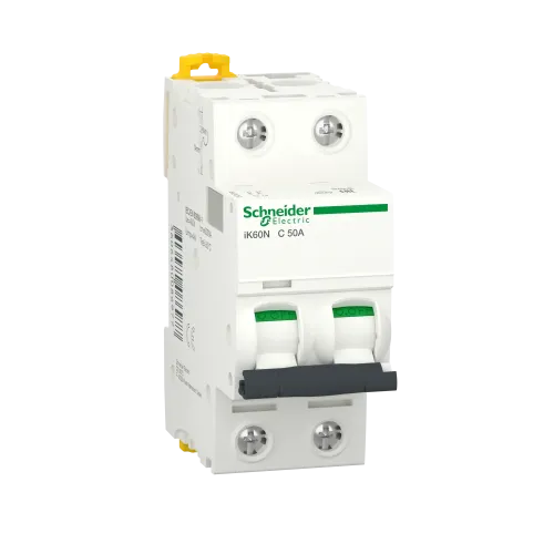 Автоматический выключатель 50А, 2 полюса, кривая C, IK60N Acti9 Schneider Electric A9K24250