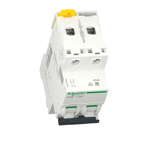 Автоматический выключатель 50А, 2 полюса, кривая C, IK60N Acti9 Schneider Electric A9K24250