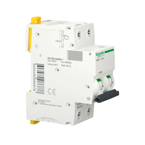 Автоматический выключатель 63А, 2 полюса, кривая C, IK60N Acti9 Schneider Electric A9K24263