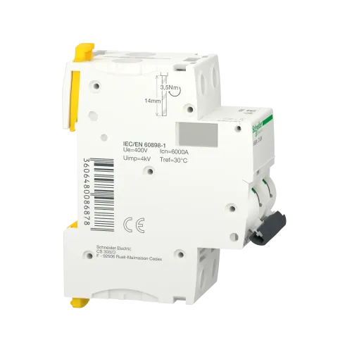Автоматический выключатель 63А, 2 полюса, кривая C, IK60N Acti9 Schneider Electric A9K24263