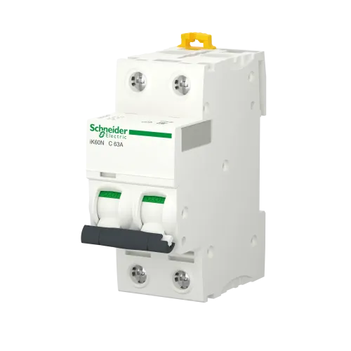 Автоматический выключатель 63А, 2 полюса, кривая C, IK60N Acti9 Schneider Electric A9K24263