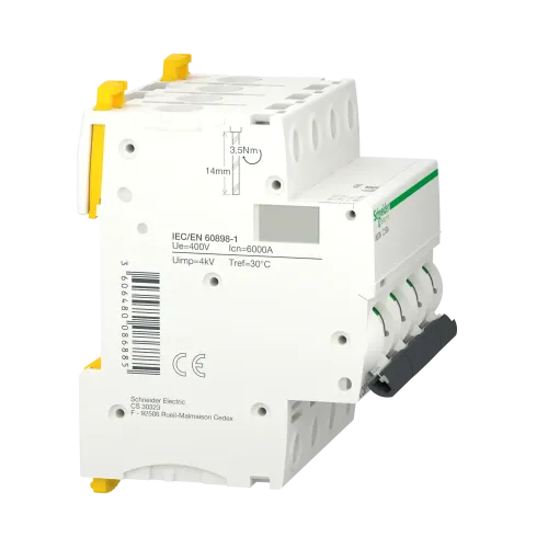 Автоматический выключатель 50А, 4 полюса, кривая C, IK60N Acti9 Schneider Electric A9K24450