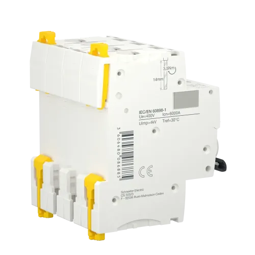Автоматический выключатель 50А, 4 полюса, кривая C, IK60N Acti9 Schneider Electric A9K24450