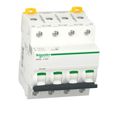 Автоматический выключатель 50А, 4 полюса, кривая C, IK60N Acti9 Schneider Electric A9K24450