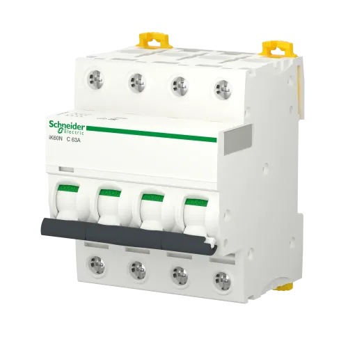 Автоматический выключатель 63А, 4 полюса, кривая C, IK60N Acti9 Schneider Electric A9K24463