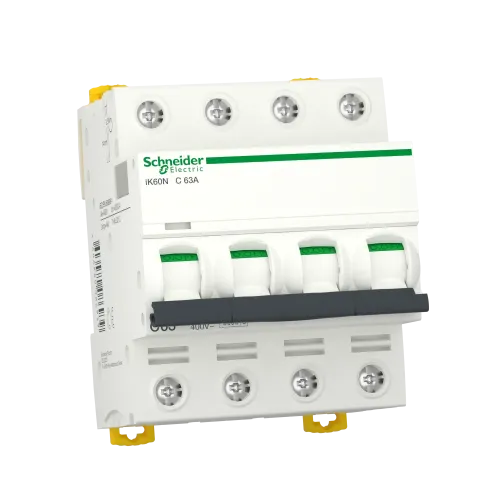 Автоматический выключатель 63А, 4 полюса, кривая C, IK60N Acti9 Schneider Electric A9K24463