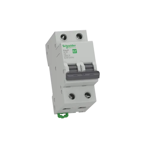 Автомат 6 А, 2 полюса, тип С, EZ9F34206 Schneider Easy9