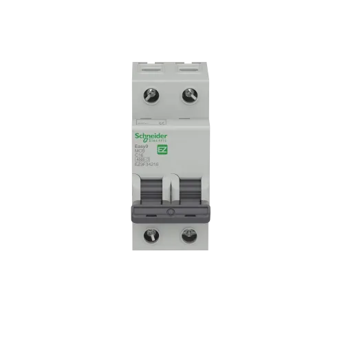 Автомат 16 А, 2 полюса, тип С, EZ9F34216 Schneider Easy9