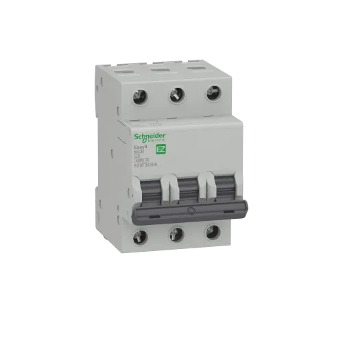 Автомат 6 А, 3 полюса, тип С, EZ9F34306 Schneider Easy9