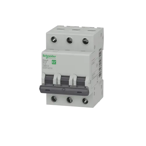 Автомат 16 А, 3 полюса, тип С, EZ9F34316 Schneider Easy9
