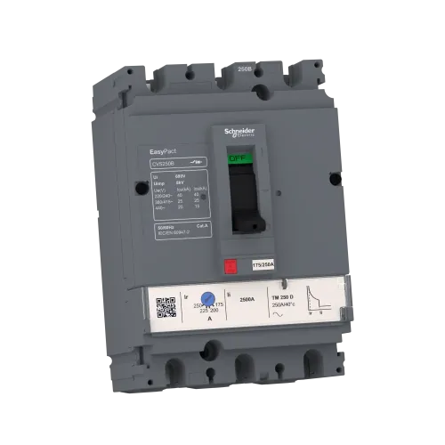Автоматический выключатель 200А, 3 полюса, EasyPact CVS250B TM200D Schneider Electric LV525302