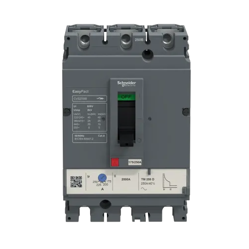 Автоматический выключатель 250А, 3 полюса, EasyPact CVS250B TM250D Schneider Electric LV525303