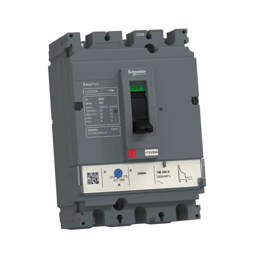 Автоматический выключатель 250А, 3 полюса, EasyPact CVS250B TM250D Schneider Electric LV525303