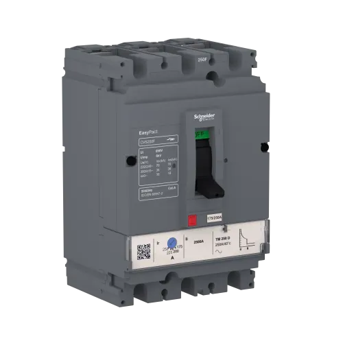 Автоматический выключатель 200А, 3 полюса, EasyPact CVS250F TM200D Schneider Electric LV525332