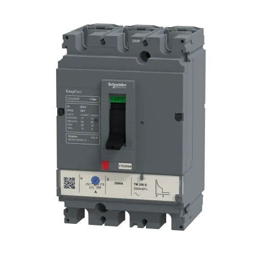 Автоматический выключатель 250А, 3 полюса, EasyPact CVS250F TM250D Schneider Electric LV525333