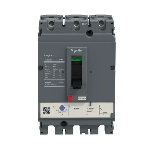 Автоматический выключатель 250А, 3 полюса, EasyPact CVS250F TM250D Schneider Electric LV525333