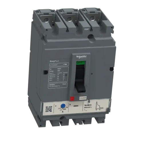 Автоматический выключатель 250А, 3 полюса, EasyPact CVS250F TM250D Schneider Electric LV525333